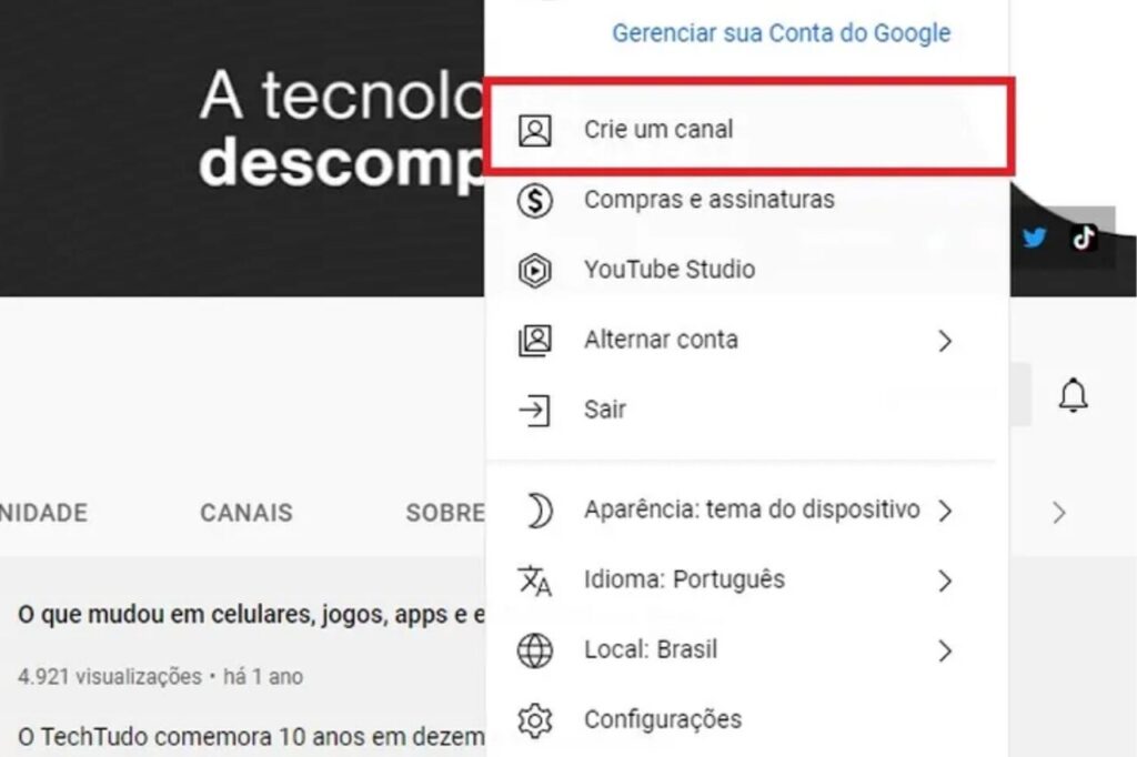 Guia Completo para Criar um Canal no YouTube do Zero